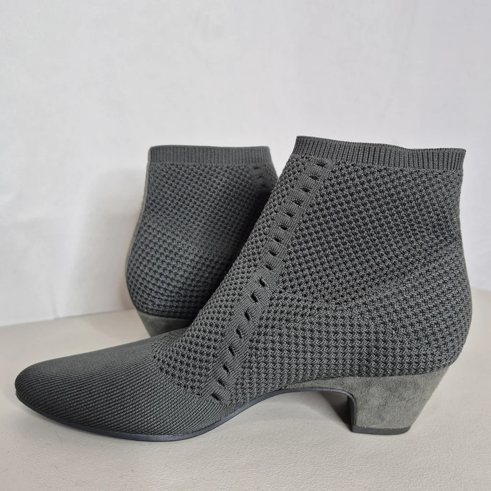 Eileen Fisher Purl Knit Sock Booties - Size 9
